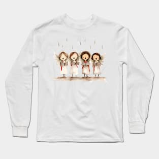 Cute Angels Singing Long Sleeve T-Shirt